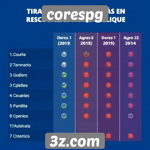 Comparação entre jogos populares no corespg
